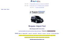 Desktop Screenshot of bergamoairporttaxi.com